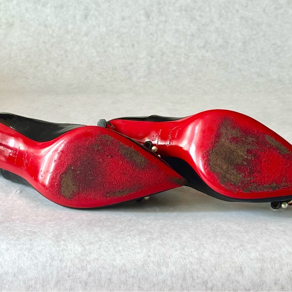 Christian Louboutin Black Heels with Embellishments - Picture 4 of 5